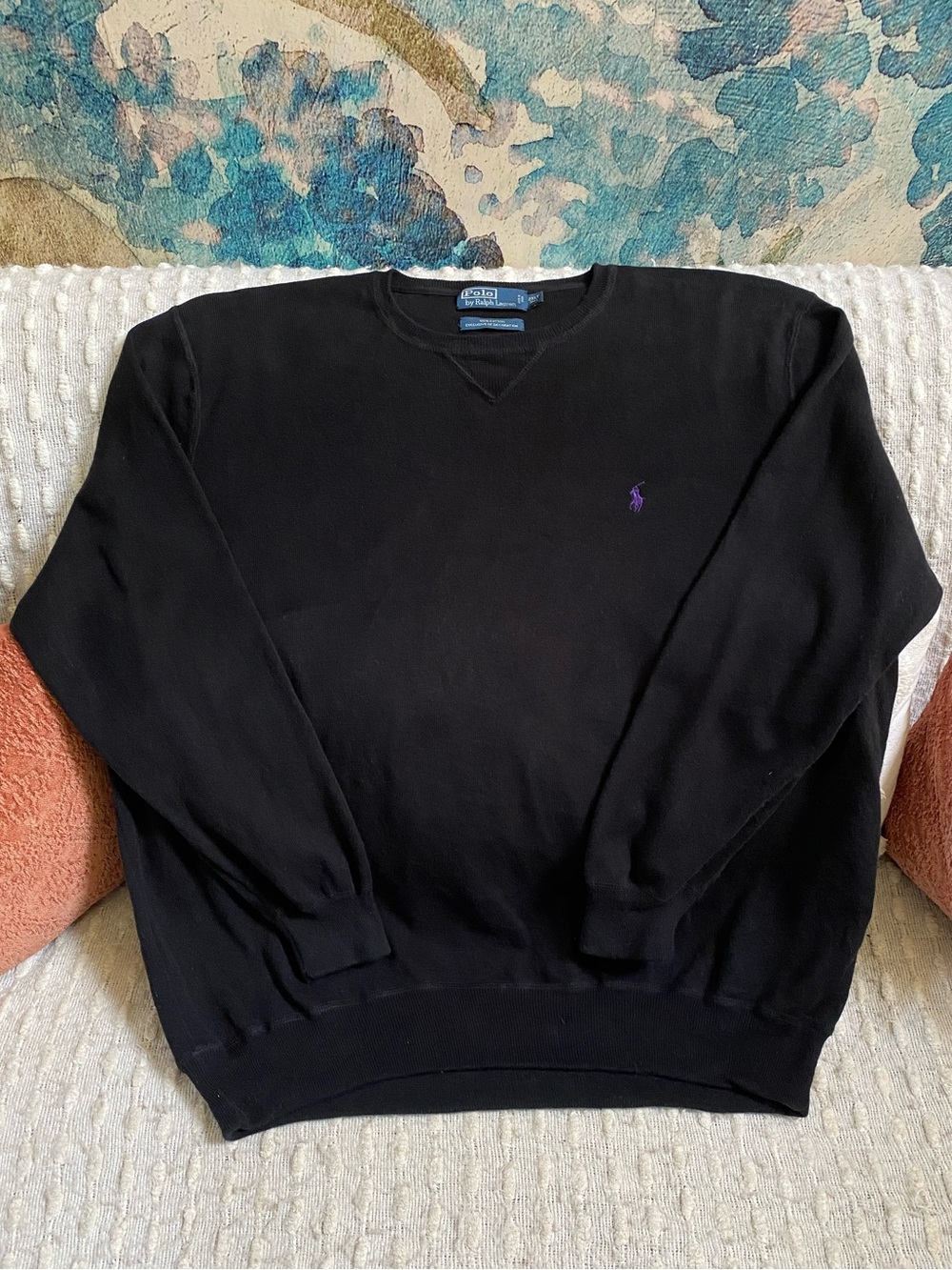 {Polo} Cotton Crewneck Sweater